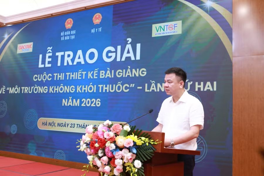 Trao giải Cuộc thi thiết kế bài giảng về “Môi trường không khói thuốc” - ảnh 1