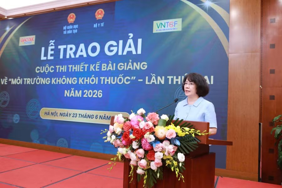 Trao giải Cuộc thi thiết kế bài giảng về “Môi trường không khói thuốc” - ảnh 3