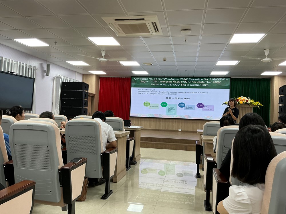 Đưa tiếng Anh thành ngôn ngữ thứ hai trong các cơ sở đào tạo trực thuộc Bộ VHTTDL - ảnh 4