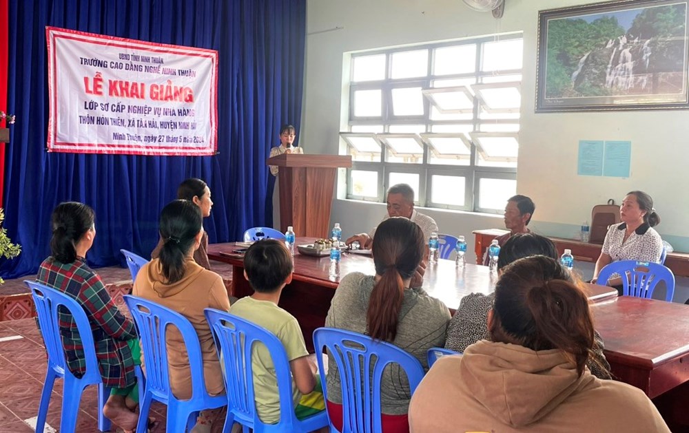 Huyện Ninh Hải quan tâm đào tạo nghề lao động nông thôn - ảnh 1