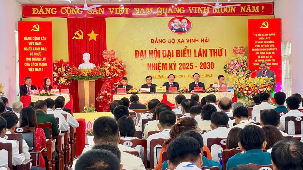  Đại hội Đảng bộ xã Vĩnh Hải, tỉnh Khánh Hòa lần thứ nhất: Bước chuyển mình của một nhiệm kỳ mới - ảnh 1