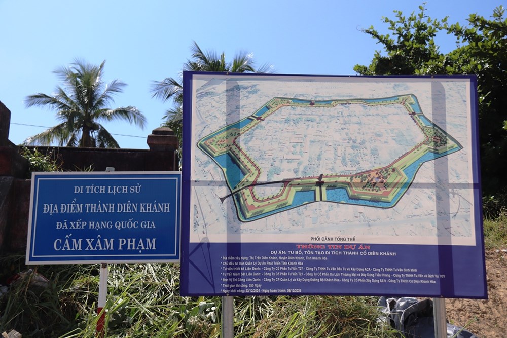Khánh Hòa: Tu bổ, tôn tạo Di tích Thành cổ Diên Khánh chưa hẹn ngày về đích - ảnh 3