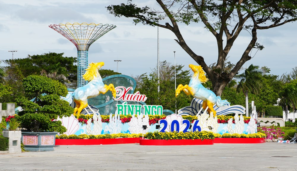 Khánh Hòa: Rạo rực sắc Xuân, rạng rỡ phố biển - ảnh 1