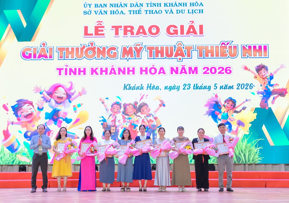 Khánh Hòa: Trao 540 giải thưởng Mỹ thuật thiếu nhi năm 2026 - ảnh 2