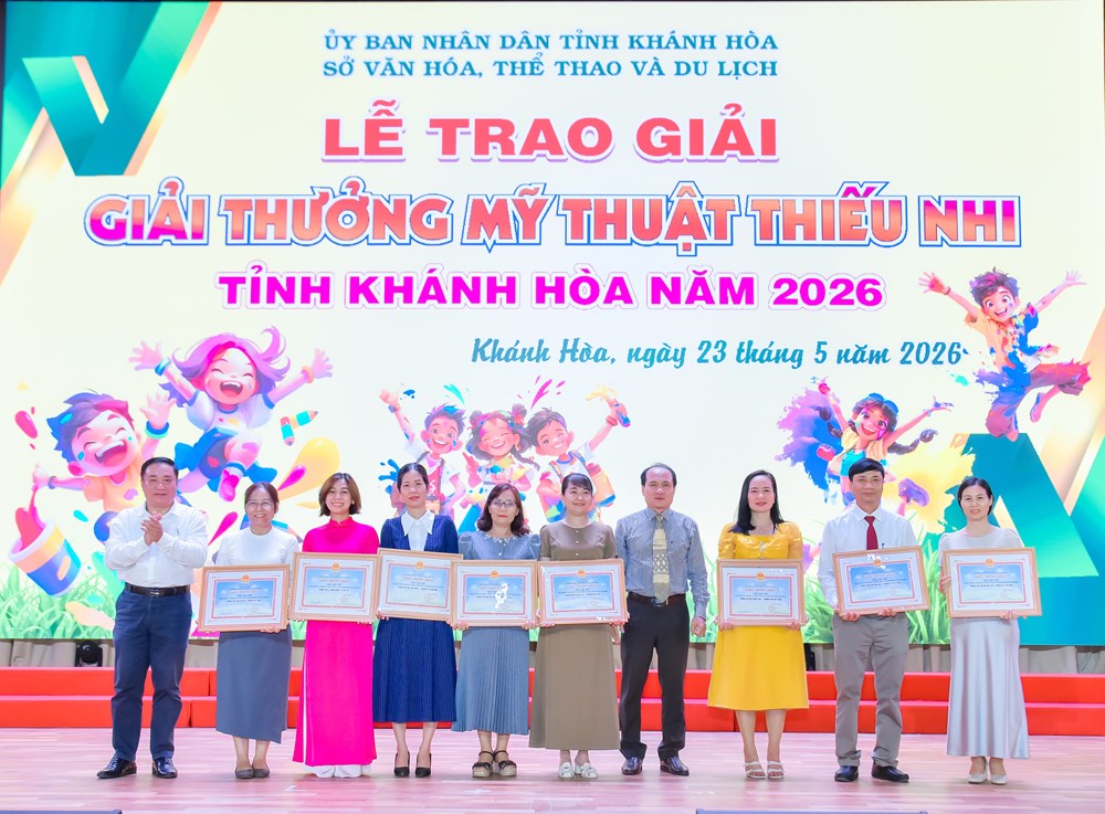 Khánh Hòa: Trao 540 giải thưởng Mỹ thuật thiếu nhi năm 2026 - ảnh 3