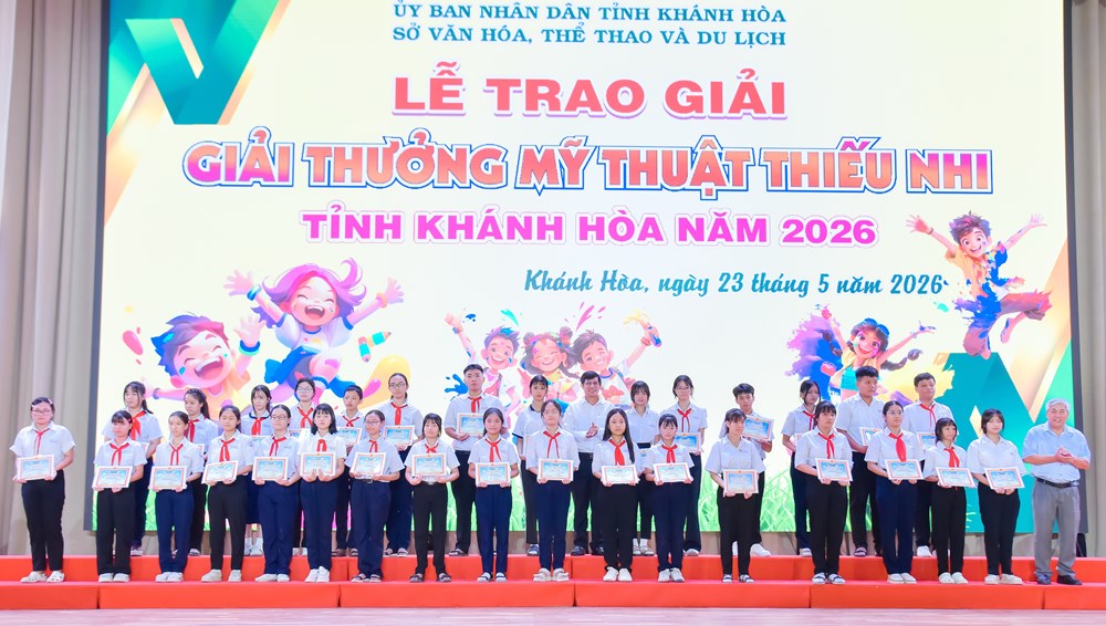 Khánh Hòa: Trao 540 giải thưởng Mỹ thuật thiếu nhi năm 2026 - ảnh 6