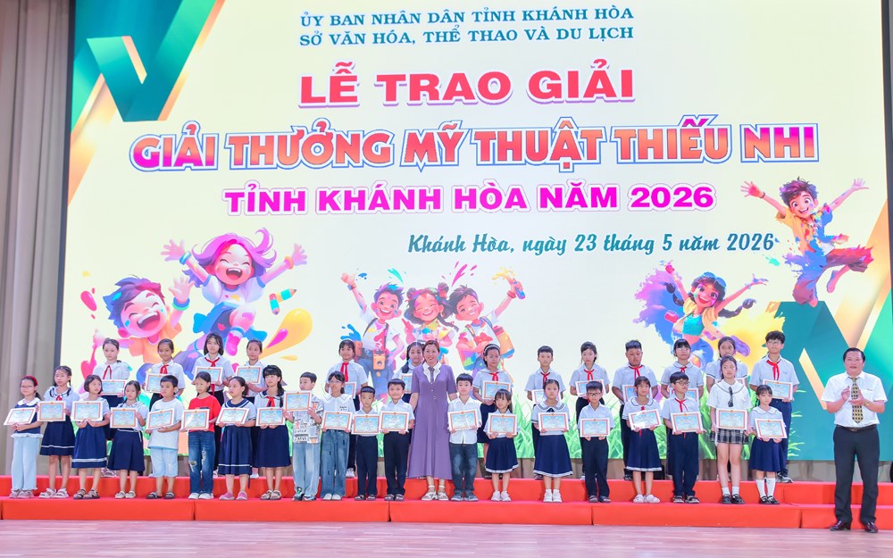 Khánh Hòa: Trao 540 giải thưởng Mỹ thuật thiếu nhi năm 2026 - ảnh 7