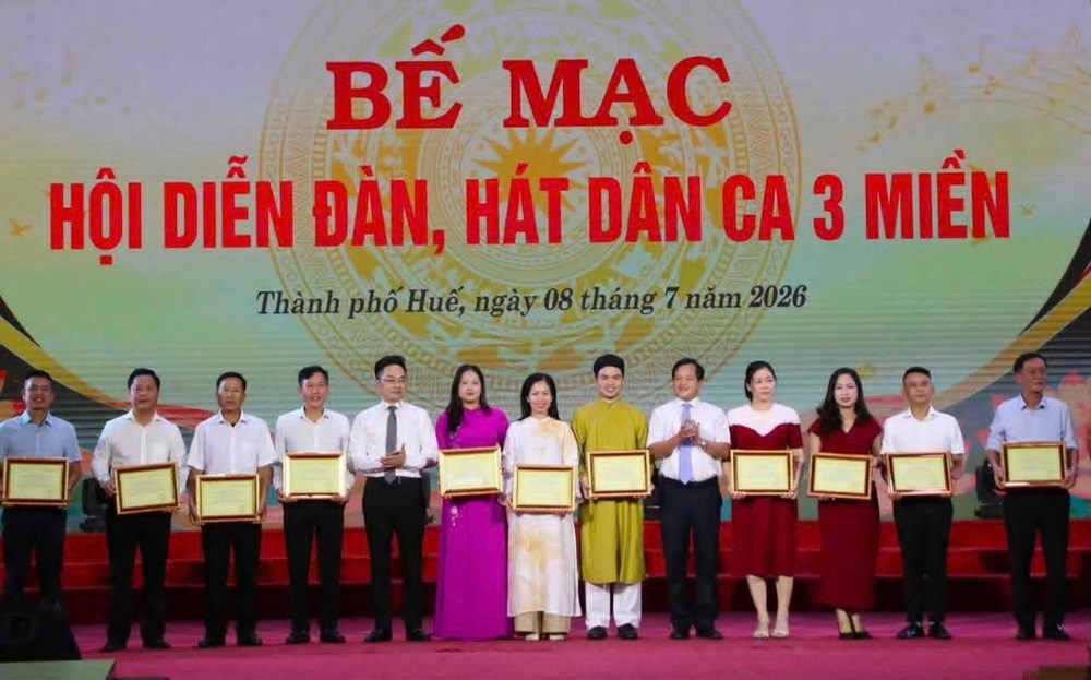 Khánh Hòa giành 5 huy chương tại Hội diễn “Đàn, hát dân ca 3 miền năm 2026“ - ảnh 1