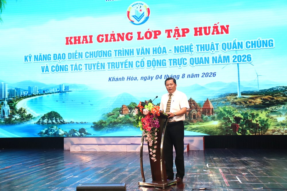 Khánh Hòa: Khai mạc lớp tập huấn kỹ năng dàn dựng nghệ thuật và tuyên truyền trực quan năm 2026 - ảnh 3