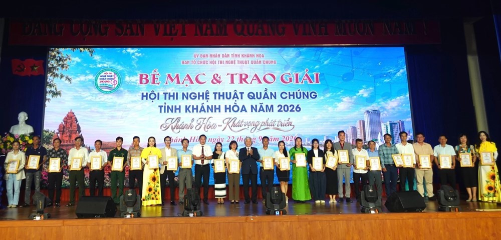 Khánh Hòa: Bế mạc và trao giải Hội thi Nghệ thuật quần chúng năm 2026 - ảnh 1