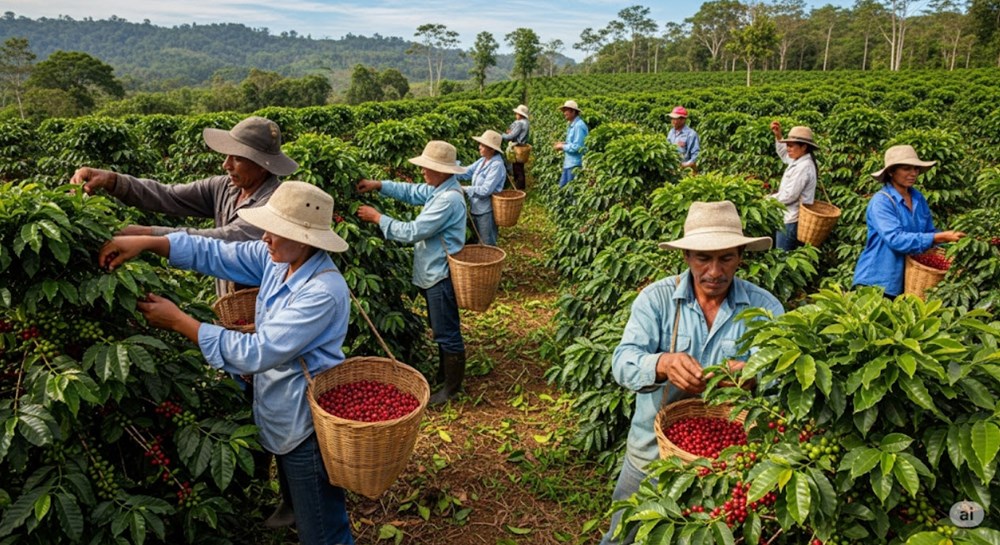 Giá cà phê hôm nay 13.8.2025: Trong nước cao kỷ lục - ảnh 1