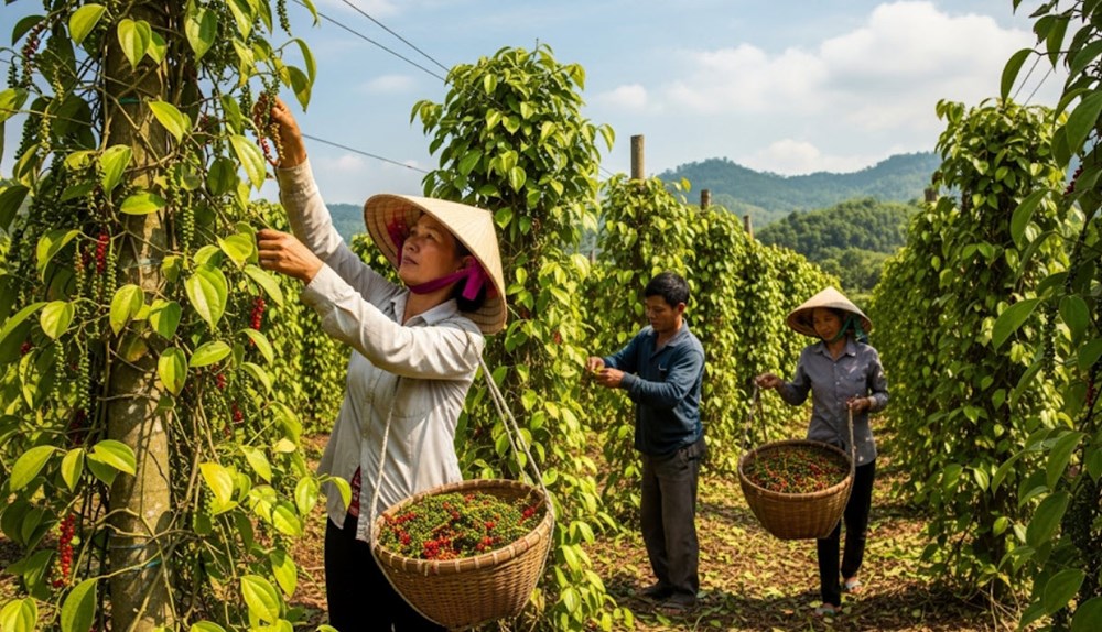 Giá nông sản hôm nay 16.8.2025: Cà phê tăng mạnh, hồ tiêu bật lên, lúa gạo ổn định - ảnh 1