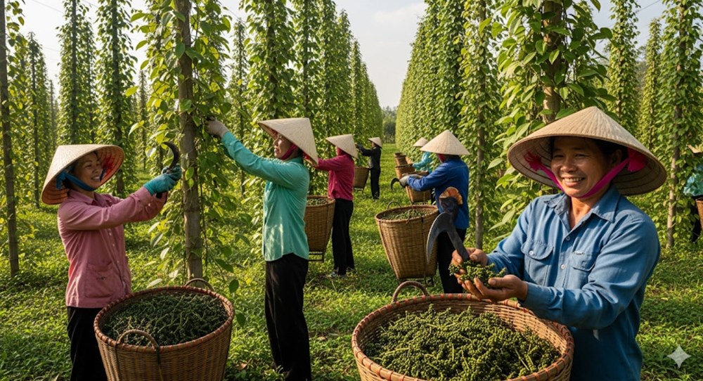 Giá hồ tiêu hôm nay 28.8.2025: Ổn định cao, tạo vùng giá thuận lợi - ảnh 1