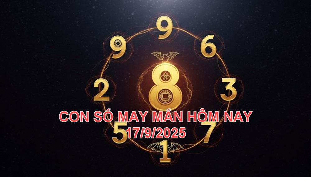 Con số may mắn hôm nay thứ 4 ngày 17.9.2025 của 12 con giáp - ảnh 1