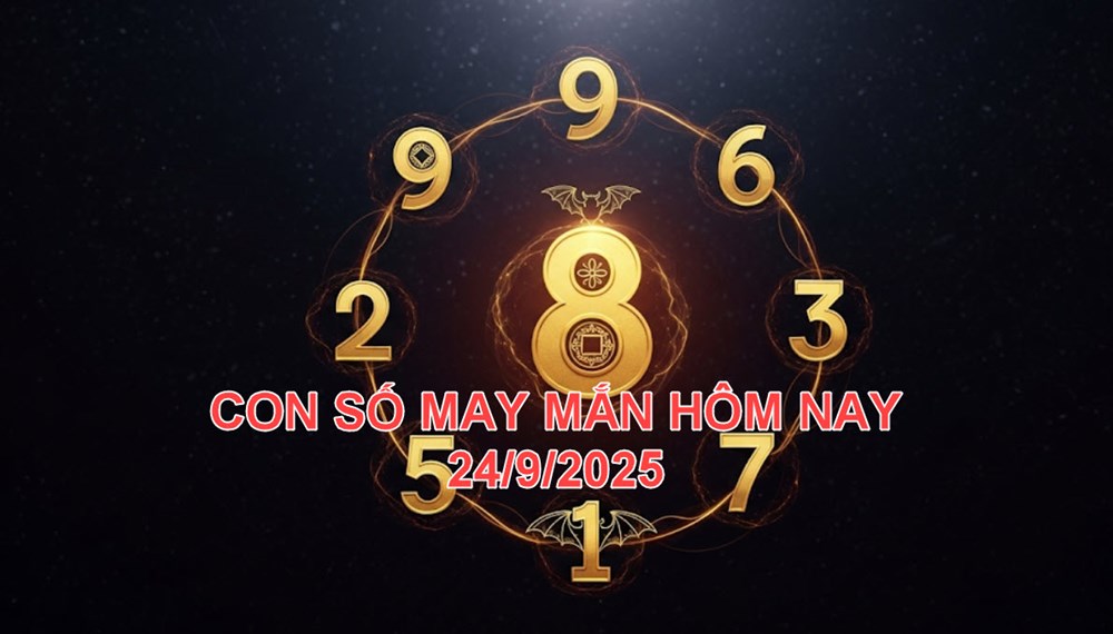Con số may mắn hôm nay thứ 4 ngày 24.9.2025 của 12 con giáp - ảnh 1
