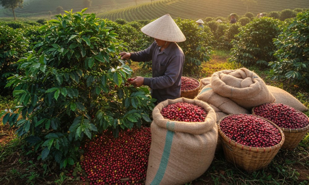 Giá cà phê hôm nay 27.9.2025: giảm về 113.000 đồng/kg - ảnh 1