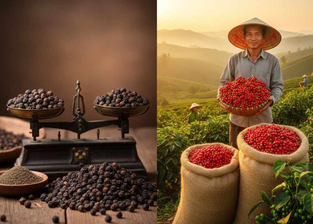 Giá hồ tiêu hôm nay 1.10: Ổn định vùng 150.500 – 154.000 đồng/kg - ảnh 1