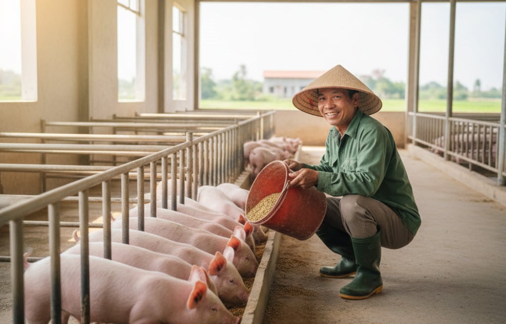 Giá heo hơi hôm nay 5.10: Miền Nam chịu áp lực giảm giá - ảnh 1