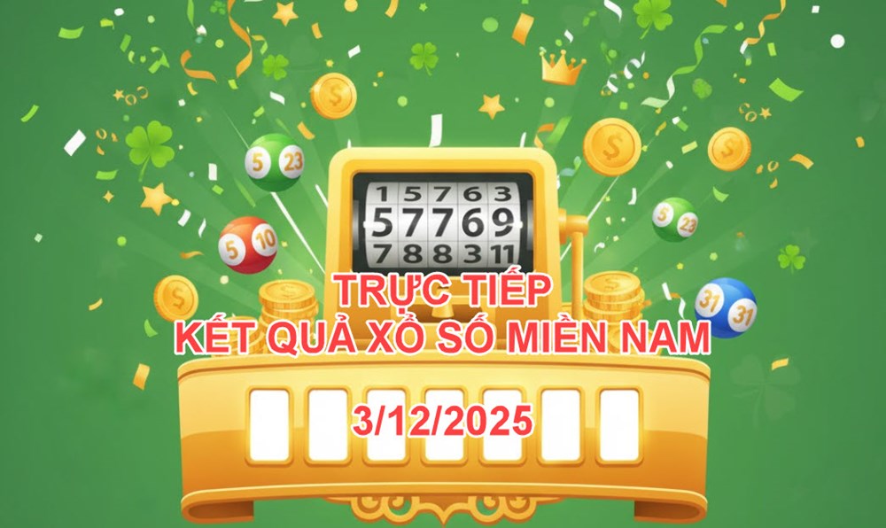 XSMN 3.12 | Trực tiếp kết quả xổ số miền Nam hôm nay thứ 4 - ảnh 1