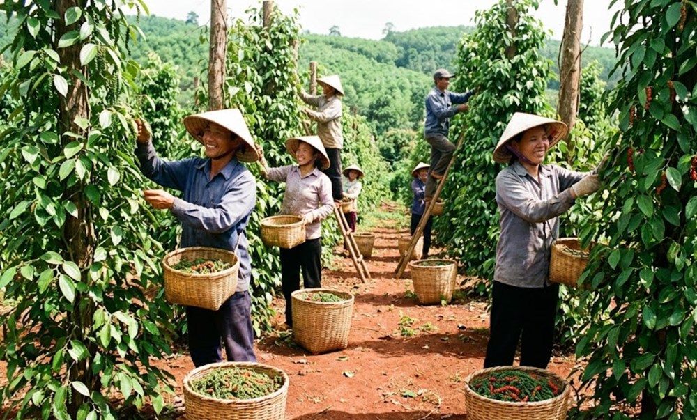 Giá hồ tiêu hôm nay 5.12 tăng nhẹ 147.500–150.000 đồng/kg - ảnh 1