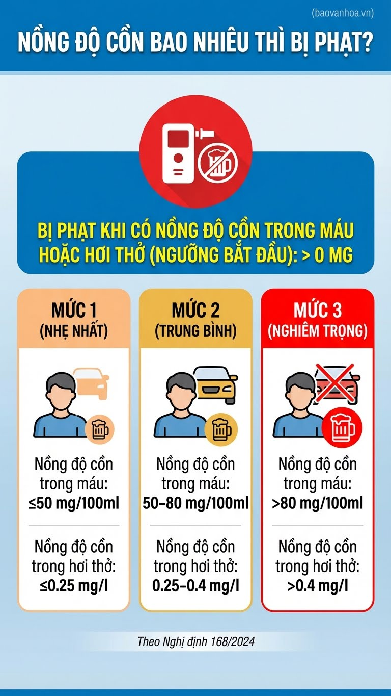 10 câu hỏi về nồng độ cồn được quan tâm nhất năm 2025 - ảnh 1