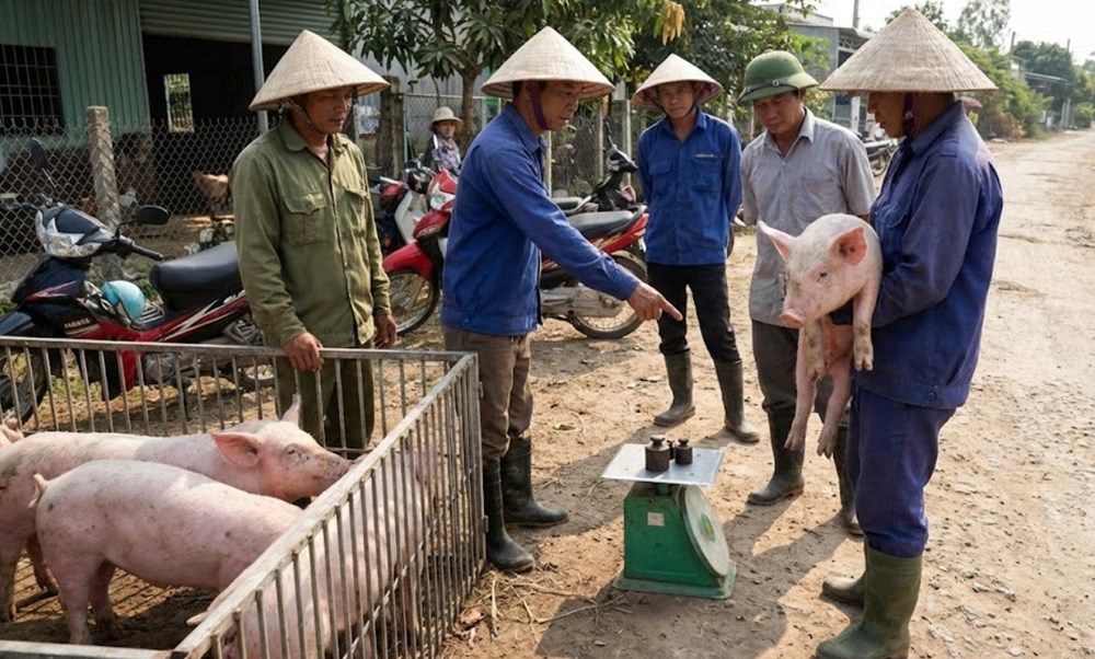 Giá heo hơi hôm nay 8.12: tăng mạnh, vượt 63.000 đồng/kg - ảnh 1