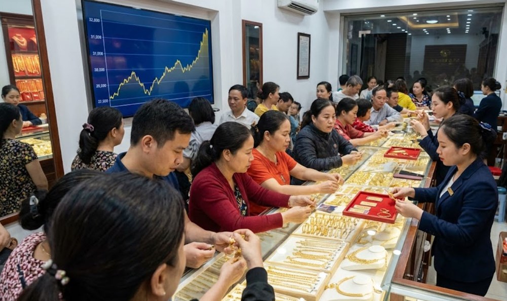 Giá vàng hôm nay 8.12: SJC neo cao, vàng thế giới giảm nhẹ - ảnh 1