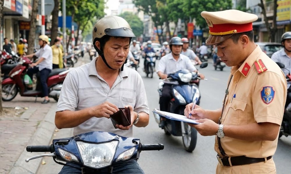 Không mang giấy tờ xe phạt bao nhiêu? - ảnh 1