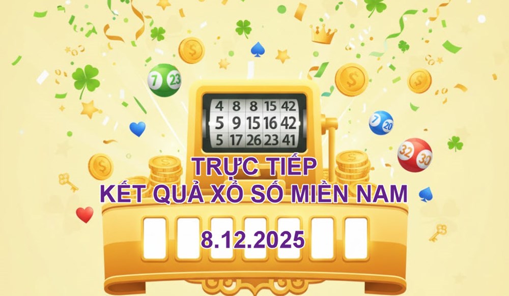 XSMN 8.12 | Trực tiếp kết quả xổ số miền Nam hôm nay thứ 2 - ảnh 1