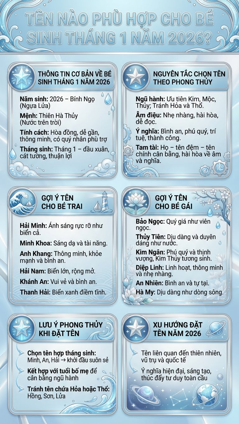 Gợi ý cách đặt tên con sinh tháng 1 năm 2026 - ảnh 2