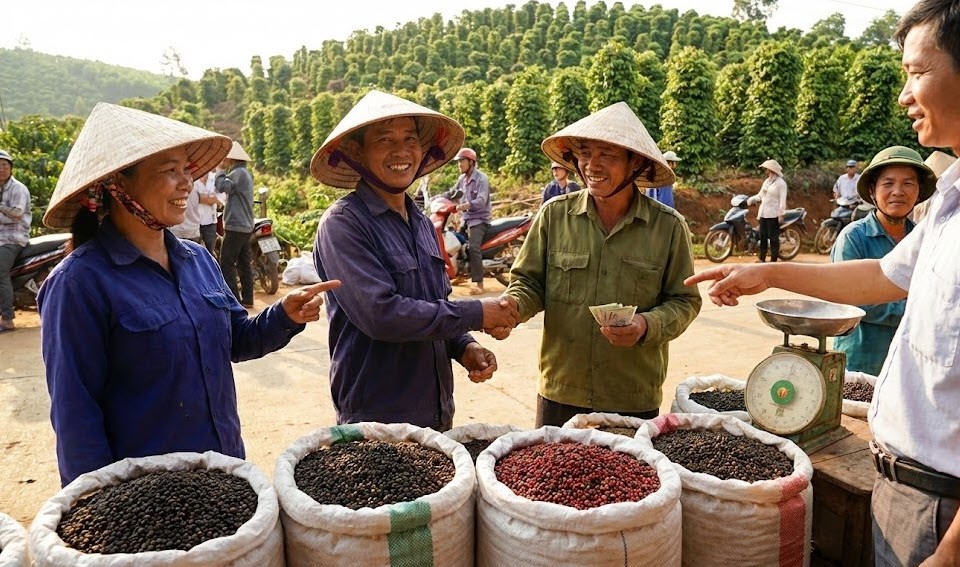 Giá hồ tiêu hôm nay 13.12: Tăng nhẹ lên 151.000 đồng/kg - ảnh 1