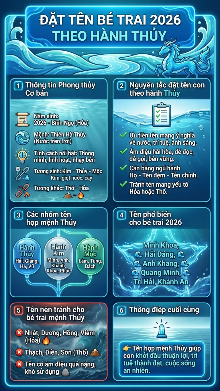 Đặt tên con trai 2026 hợp mệnh Thủy - ảnh 3