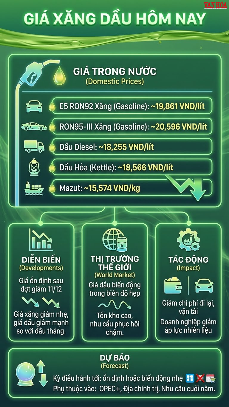 Giá xăng dầu hôm nay 14.12: Giữ ổn định sau đợt giảm - ảnh 3