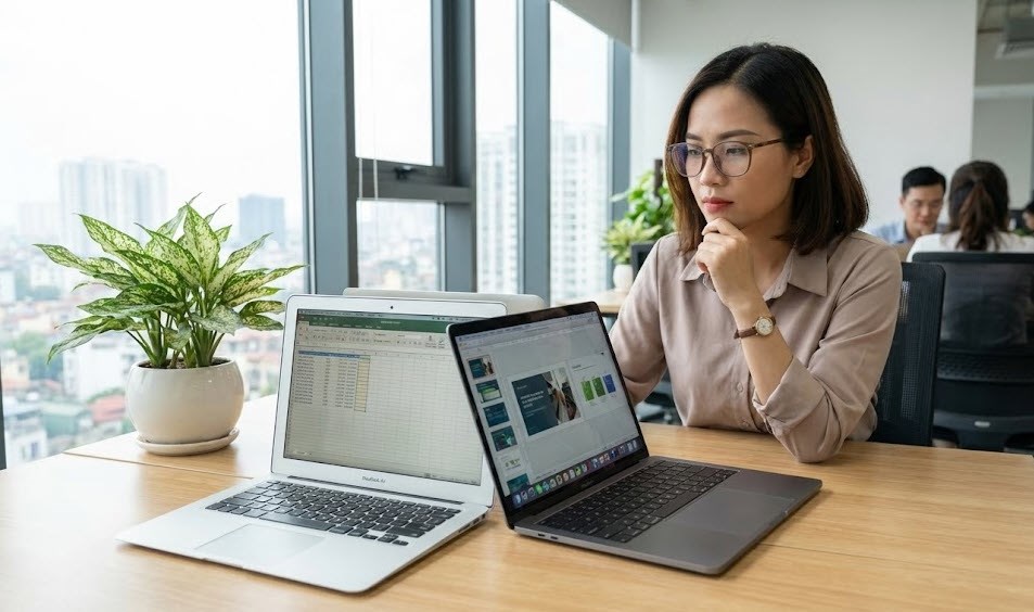 Làm việc văn phòng nên mua MacBook Air hay MacBook Pro? - ảnh 1