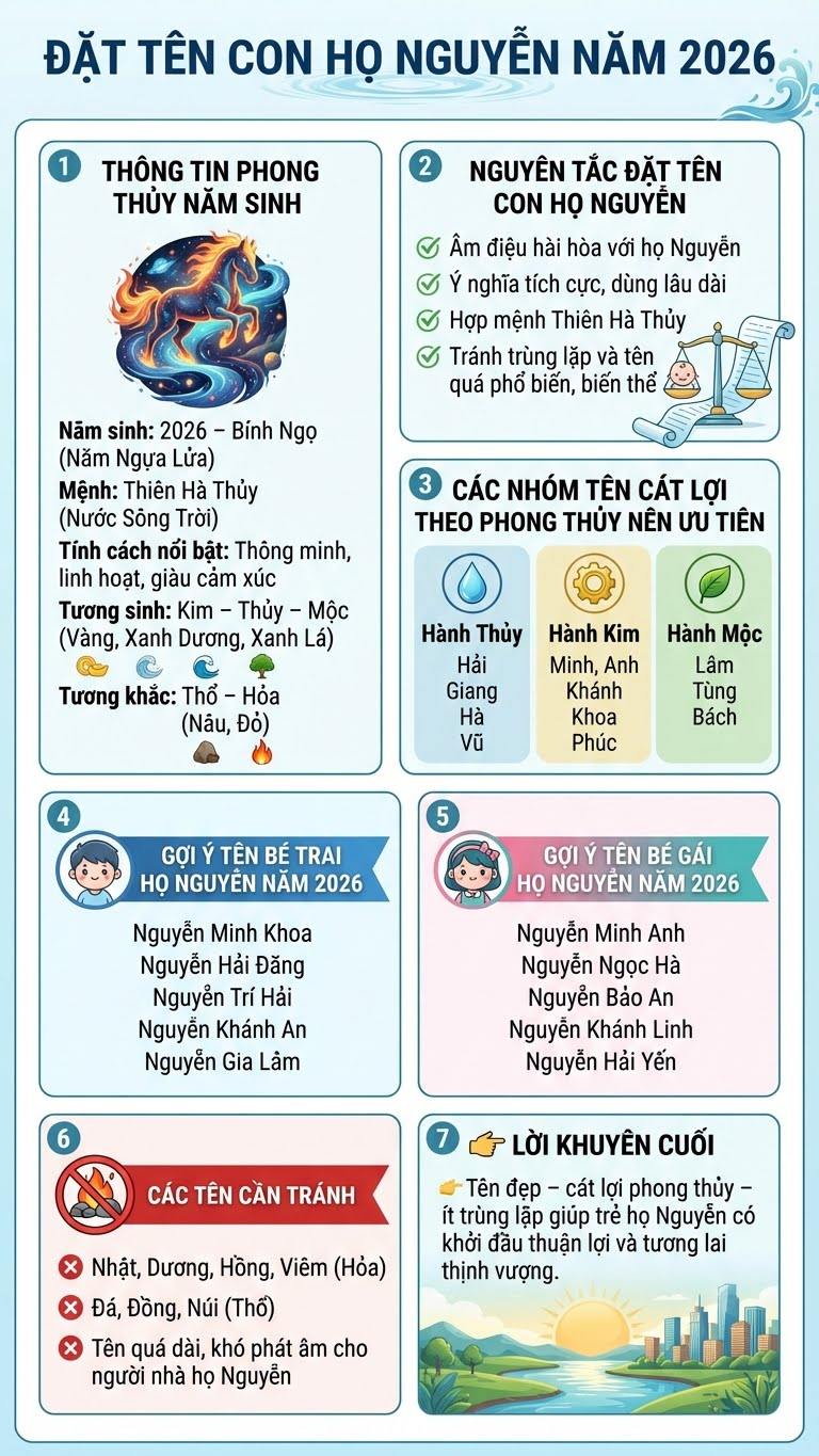 Đặt tên con họ Nguyễn năm 2026 sao cho hay? - ảnh 3