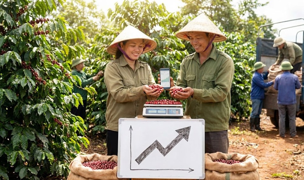 Giá cà phê hôm nay 17.12: Vẫn dưới mốc 100.000 đồng/kg - ảnh 1