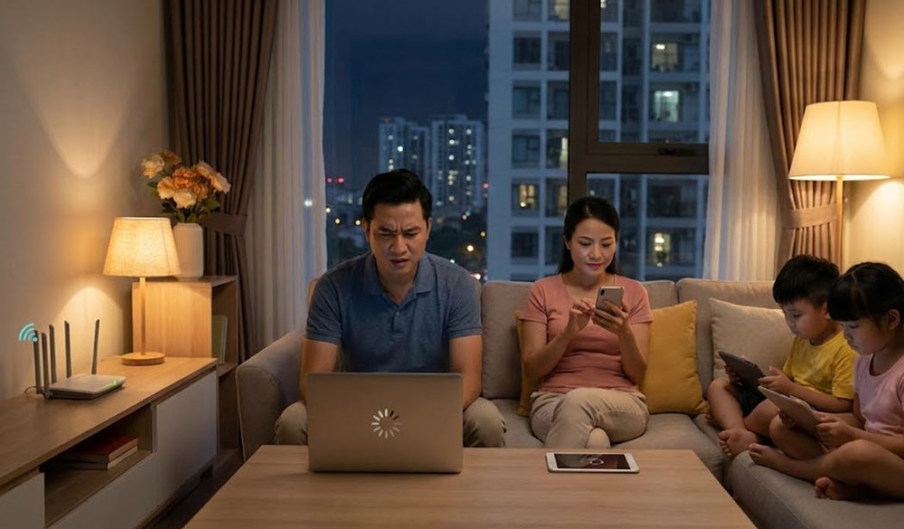 Tại sao mạng Wi-Fi bị yếu, chập chờn vào buổi tối? - ảnh 1