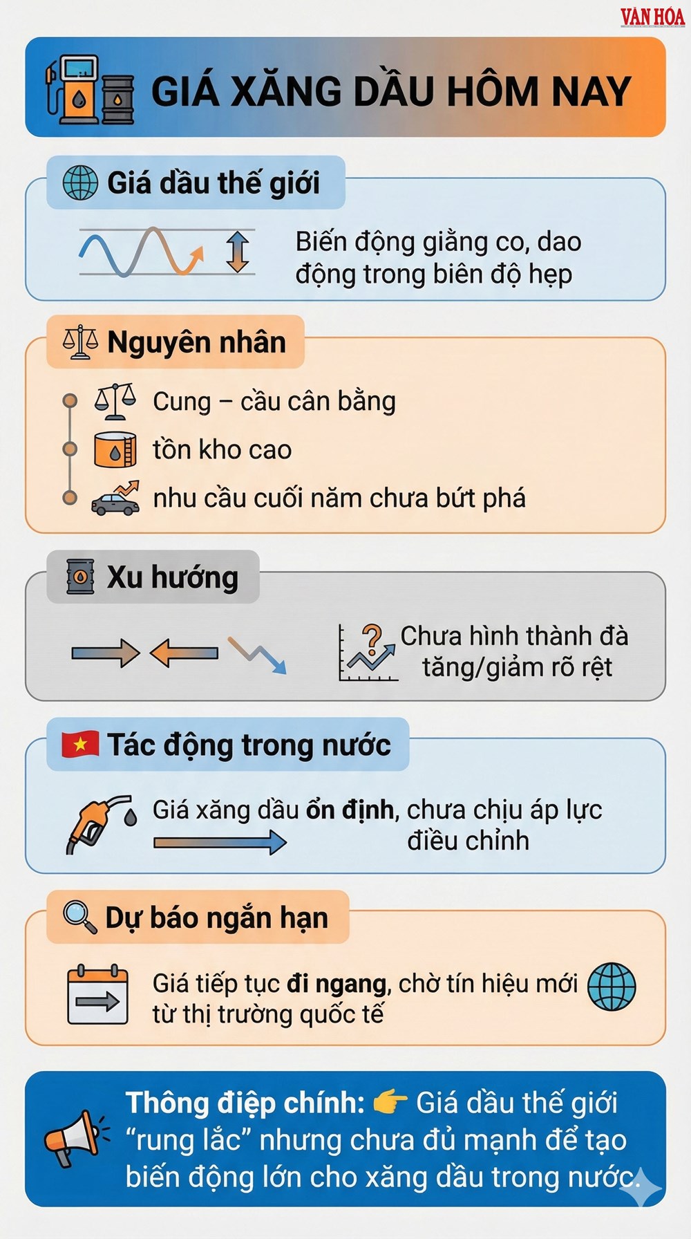Giá xăng dầu hôm nay 21.12: Dầu thô toàn cầu đi ngang - ảnh 2