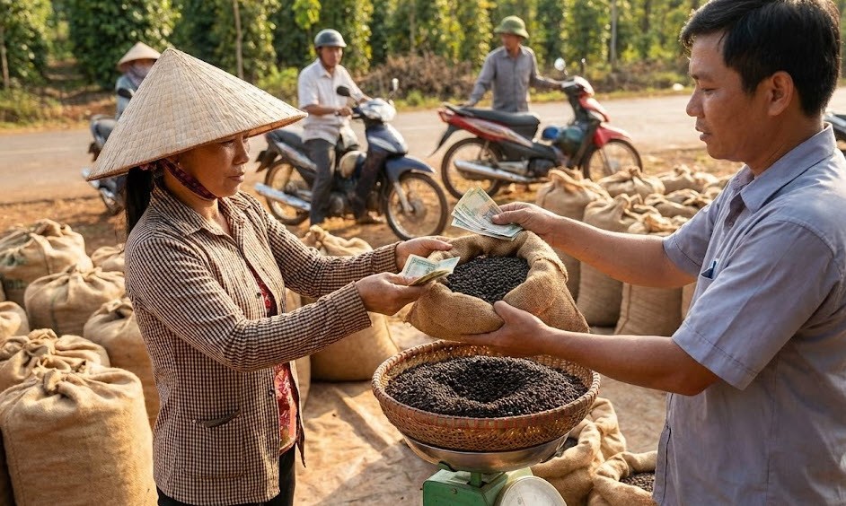 Giá hồ tiêu hôm nay 23.12: Tăng nhẹ, xuất khẩu ổn định - ảnh 1