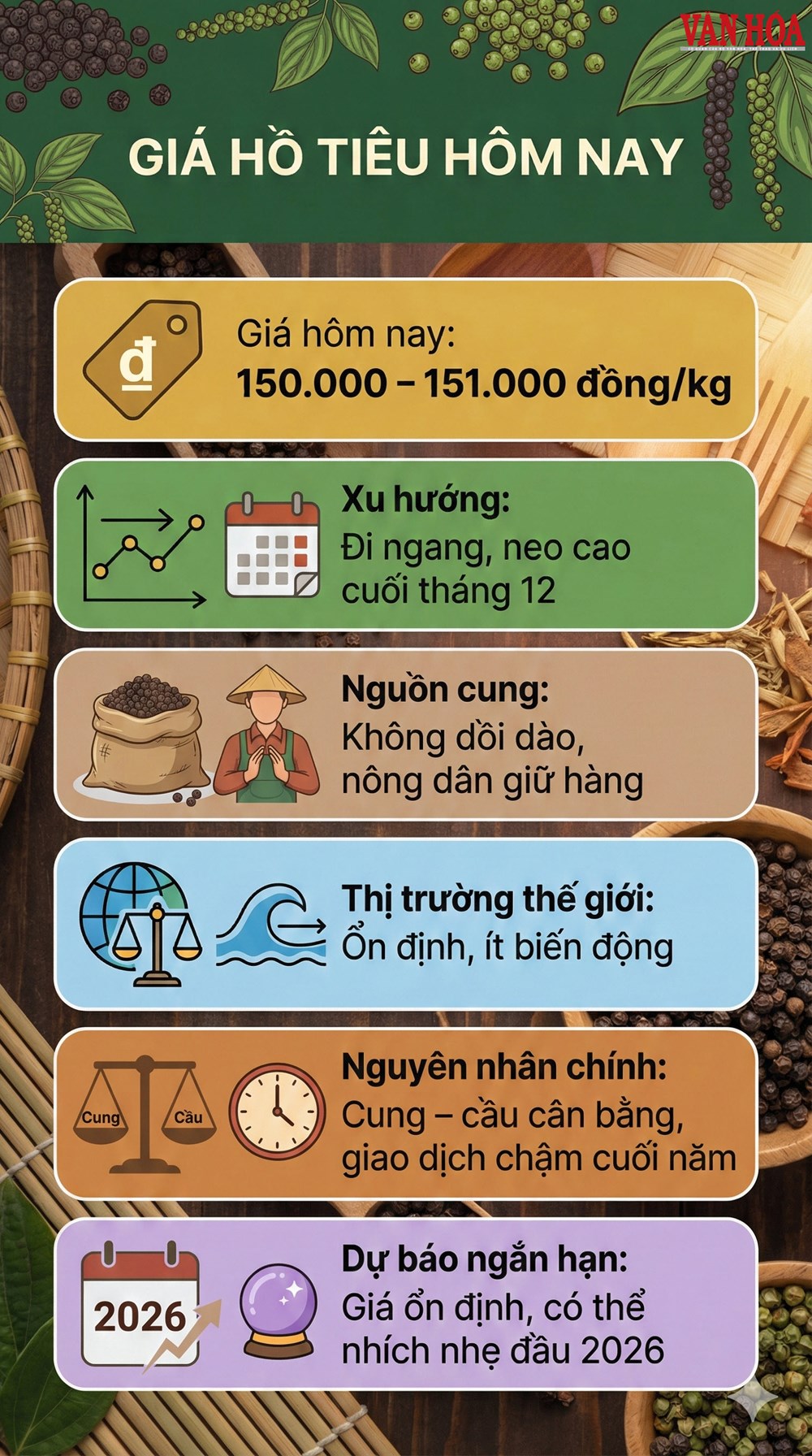 Giá hồ tiêu hôm nay 30.12: Neo cao cuối năm, chờ bứt phá - ảnh 3