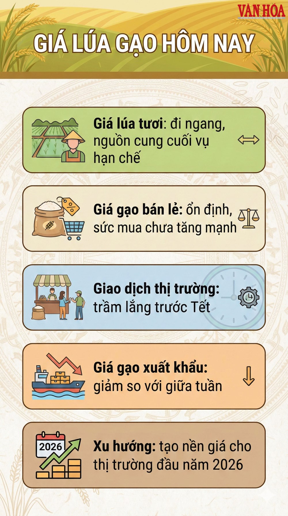 Giá lúa gạo hôm nay 31.12: Trong nước ổn định, xuất khẩu giảm nhẹ - ảnh 3