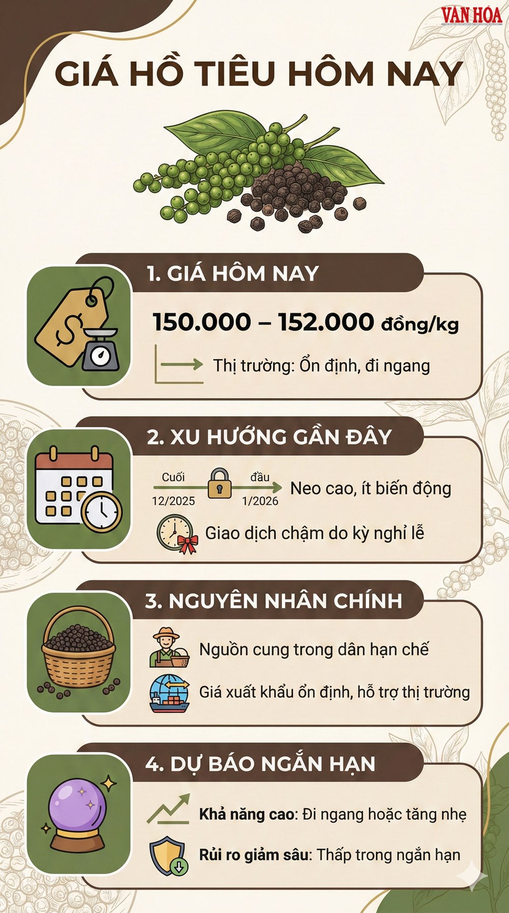 Giá hồ tiêu hôm nay 2.1: Còn giữ mốc 150.000 đồng/kg? - ảnh 3