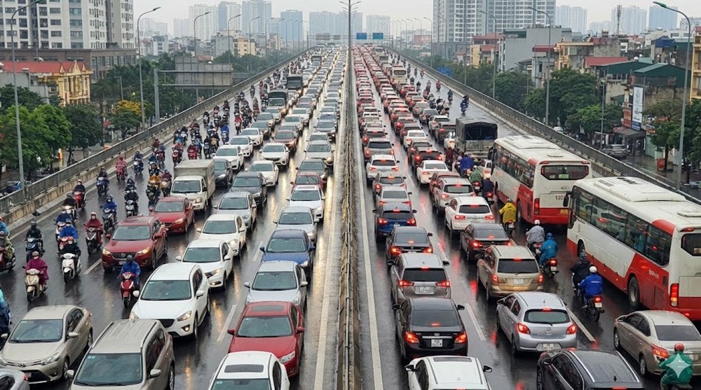 Giao thông Hà Nội sáng 8.1: Vành đai 3 và hầm chui Trung Hòa ùn ứ - ảnh 1