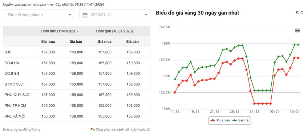Giá vàng hôm nay 11.1: Vì sao vàng miếng vẫn neo sát 160 triệu đồng? - ảnh 2