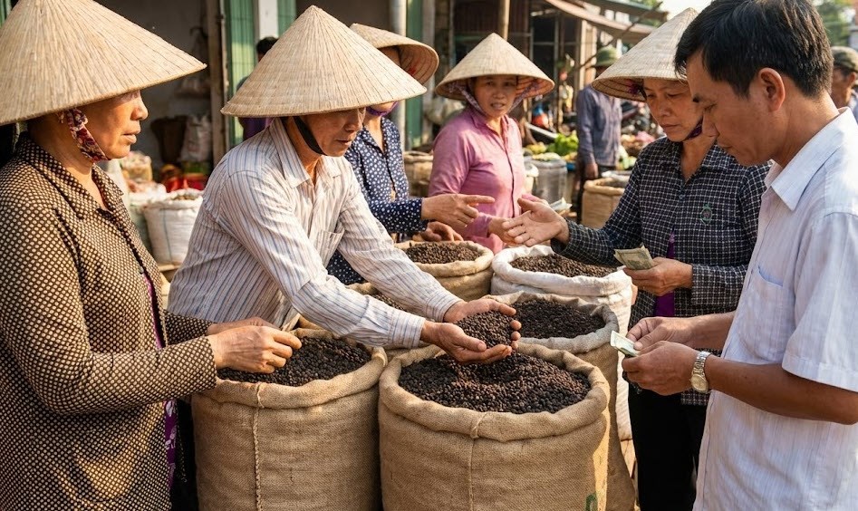 Giá hồ tiêu hôm nay 12.1: Tiếp tục đi ngang quanh mức 150.000 đồng/kg - ảnh 1