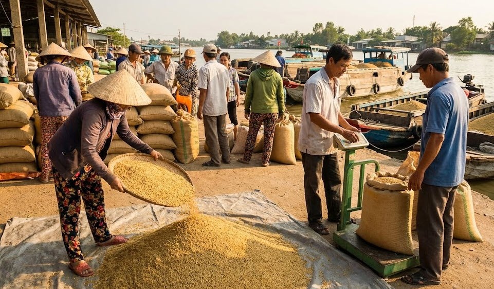 Giá lúa gạo hôm nay 14.1: Giao dịch trầm lắng - ảnh 1