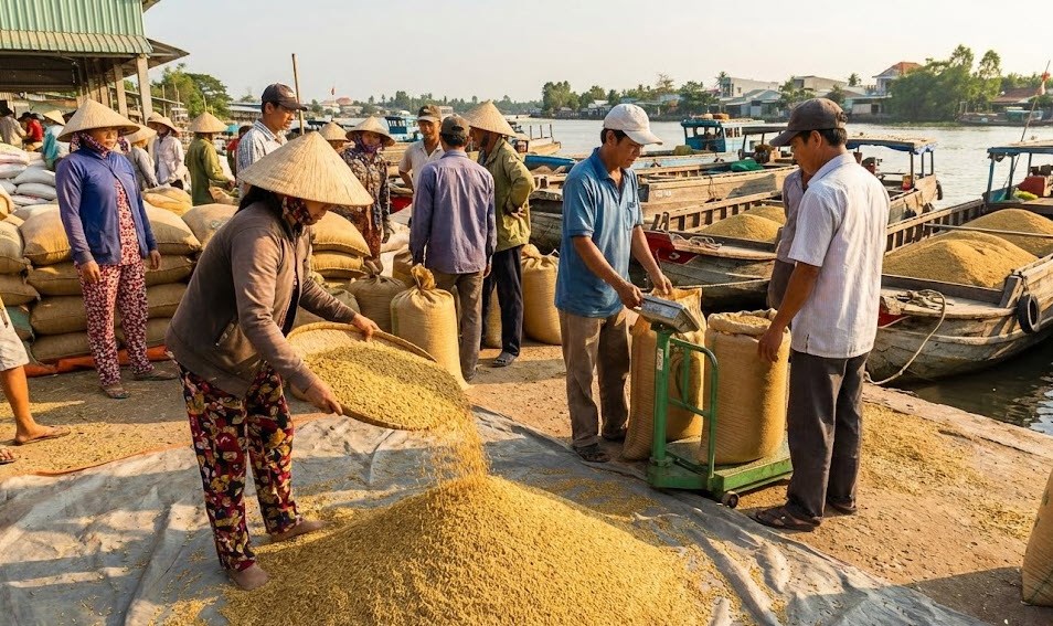 Giá lúa gạo hôm nay 16.1: Ổn định trên diện rộng - ảnh 1