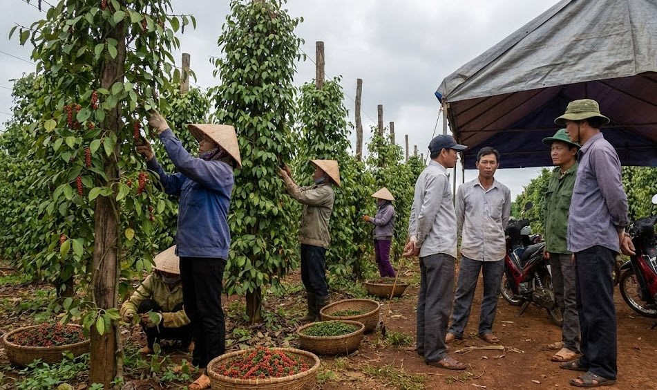 Giá hồ tiêu hôm nay 20.1: Thị trường chờ lực đỡ mới - ảnh 1