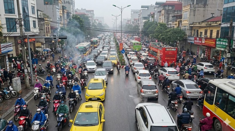 Giao thông Hà Nội sáng 27.1: Vành đai 2, Trường Chinh “đứng xe” - ảnh 1