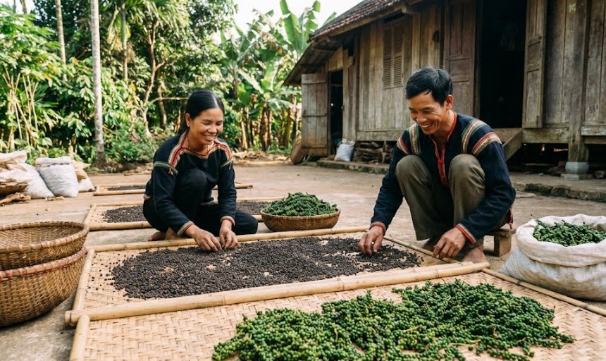 Giá tiêu hôm nay 12.2: Tây Nguyên ổn định, nguồn cung chưa tăng mạnh - ảnh 1